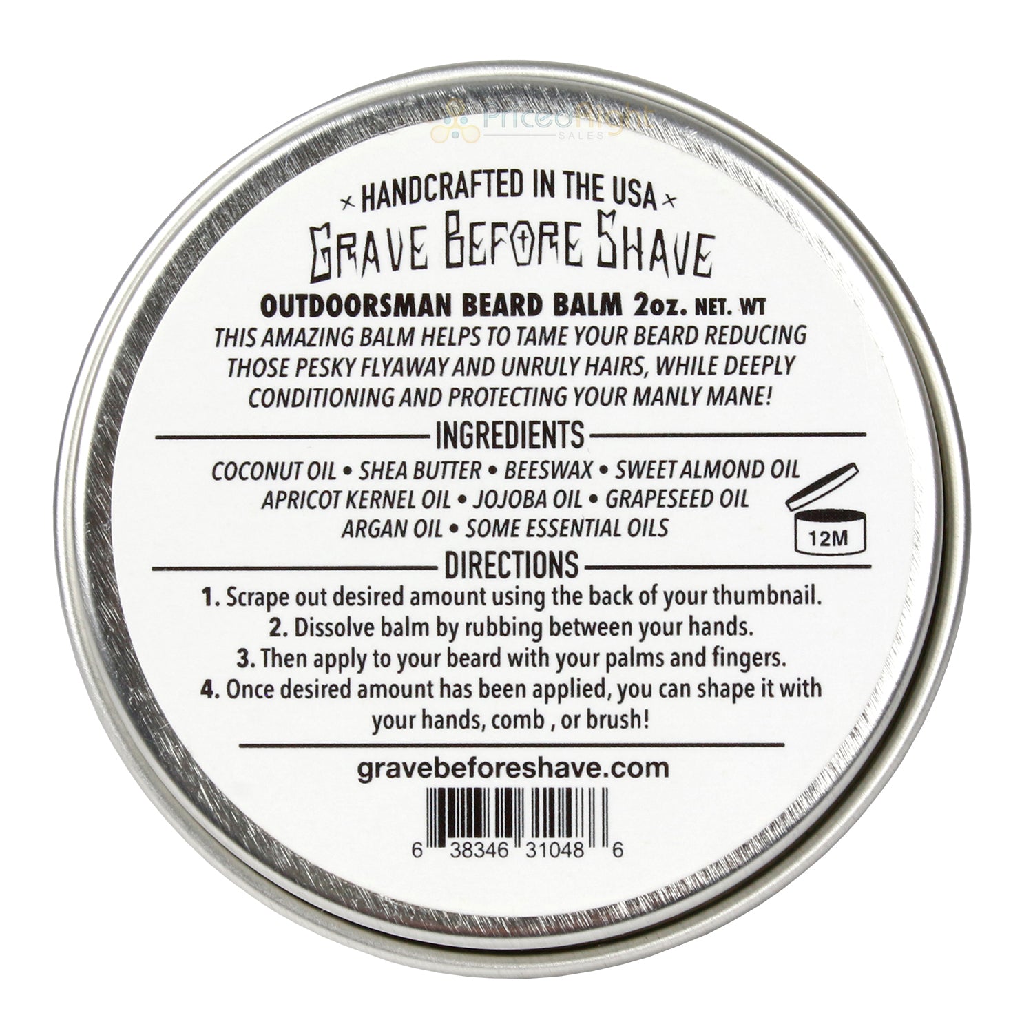 Grave Before Shave Handcrafted The Outdoorsman Beard Balm Repels Insects 2oz