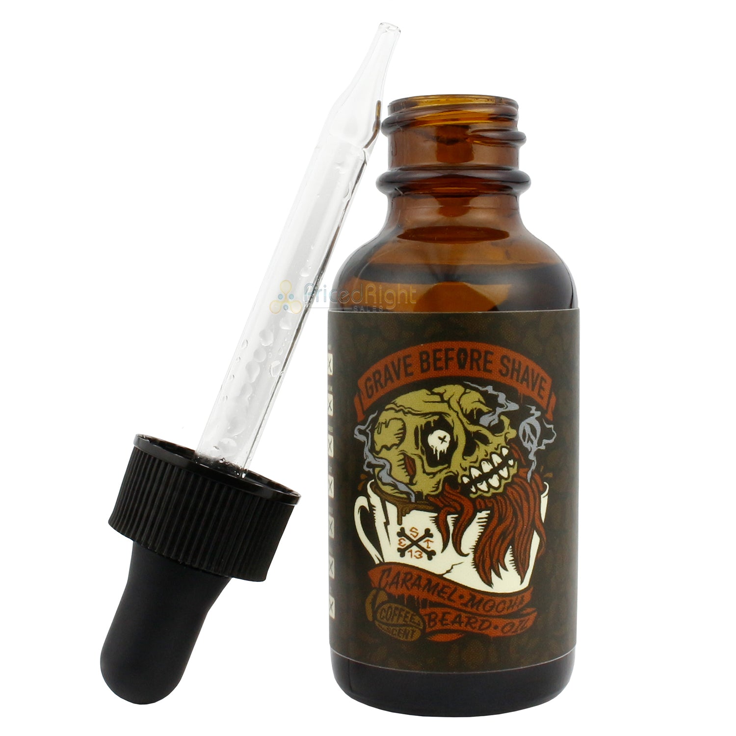 Grave Before Shave Beard & Mustache Oil Conditioner Caramel Mocha Blend 1 Oz