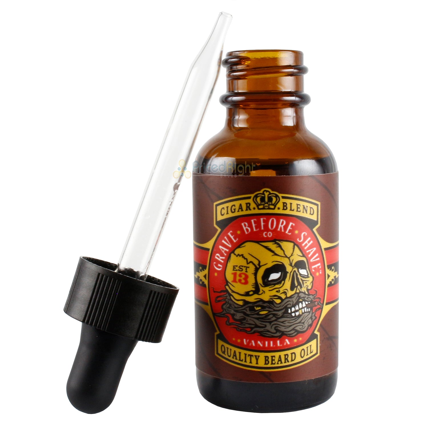 Grave Before Shave Beard & Mustache Oil Conditioner Cigar Blend Dropper 1 Fl Oz