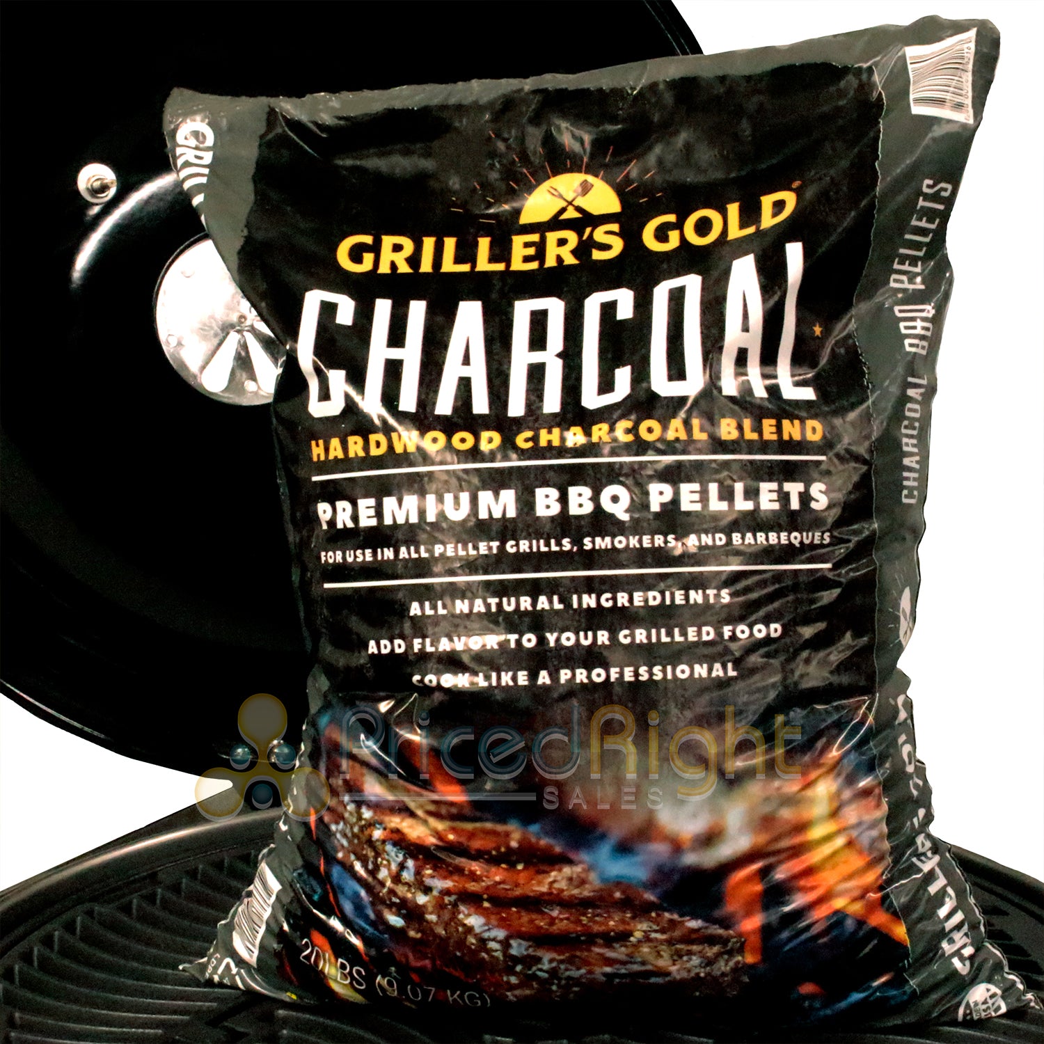 Griller's Gold Hardwood Charcoal Premium Blend All Natural Pellets 20lb Bag