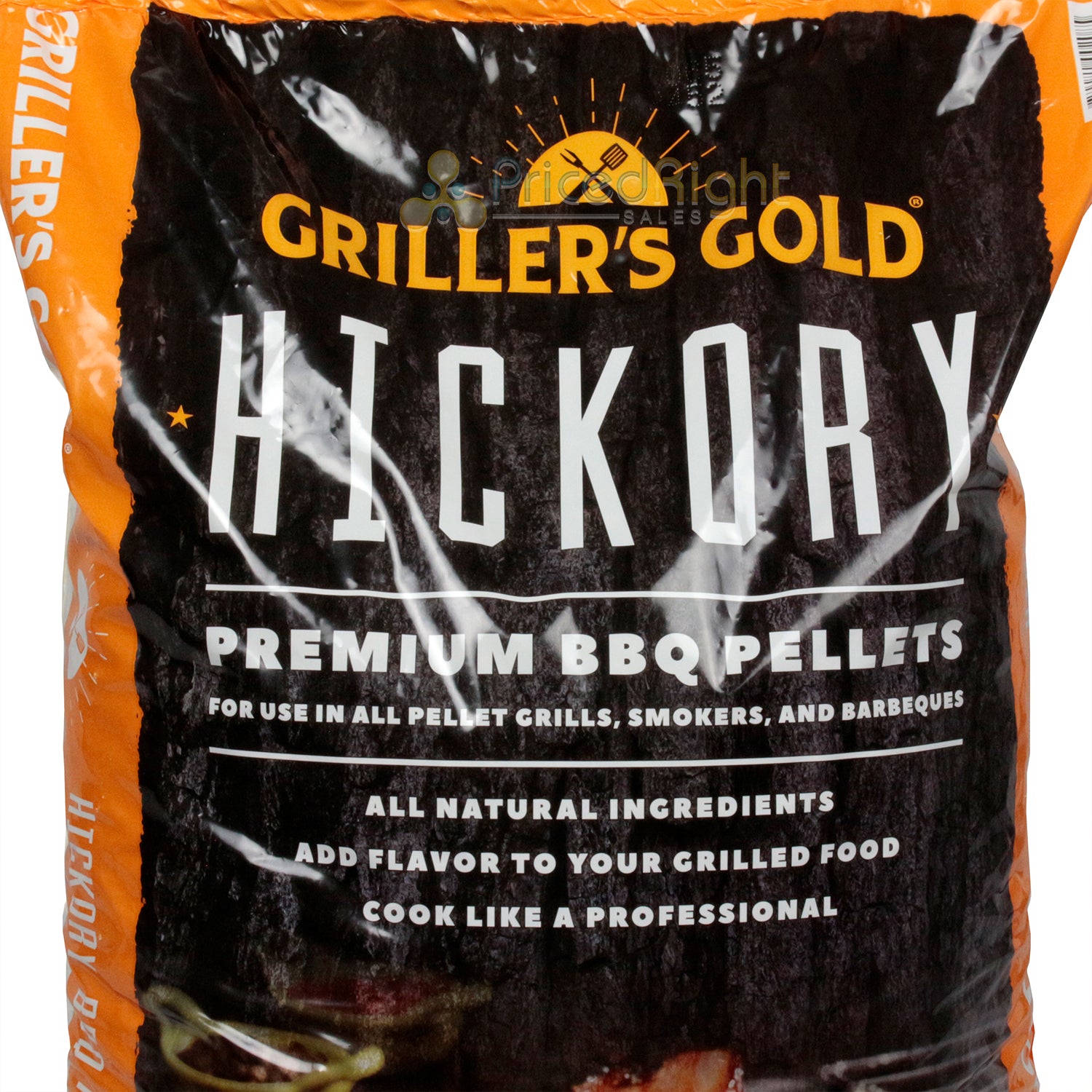 Griller's Gold Hickory Premium BBQ Pellets Smoky Beef Pork Ribs All Natural 20lb