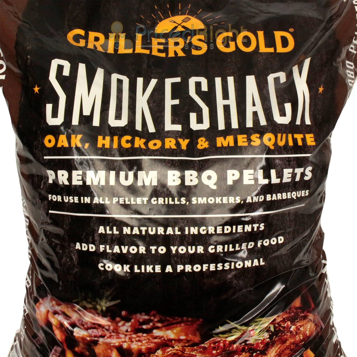 Griller's Gold Smokeshack BBQ Pellets Oak Hickory Mesquite All Natural 20lb