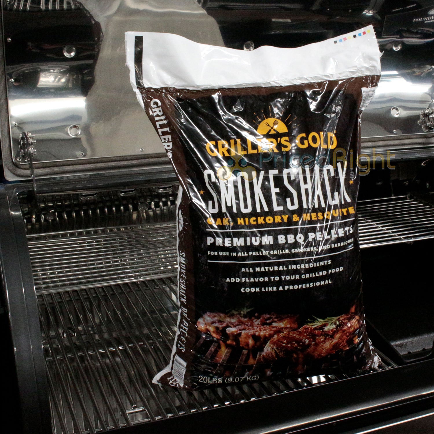 Griller's Gold Smokeshack BBQ Pellets Oak Hickory Mesquite All Natural 20lb