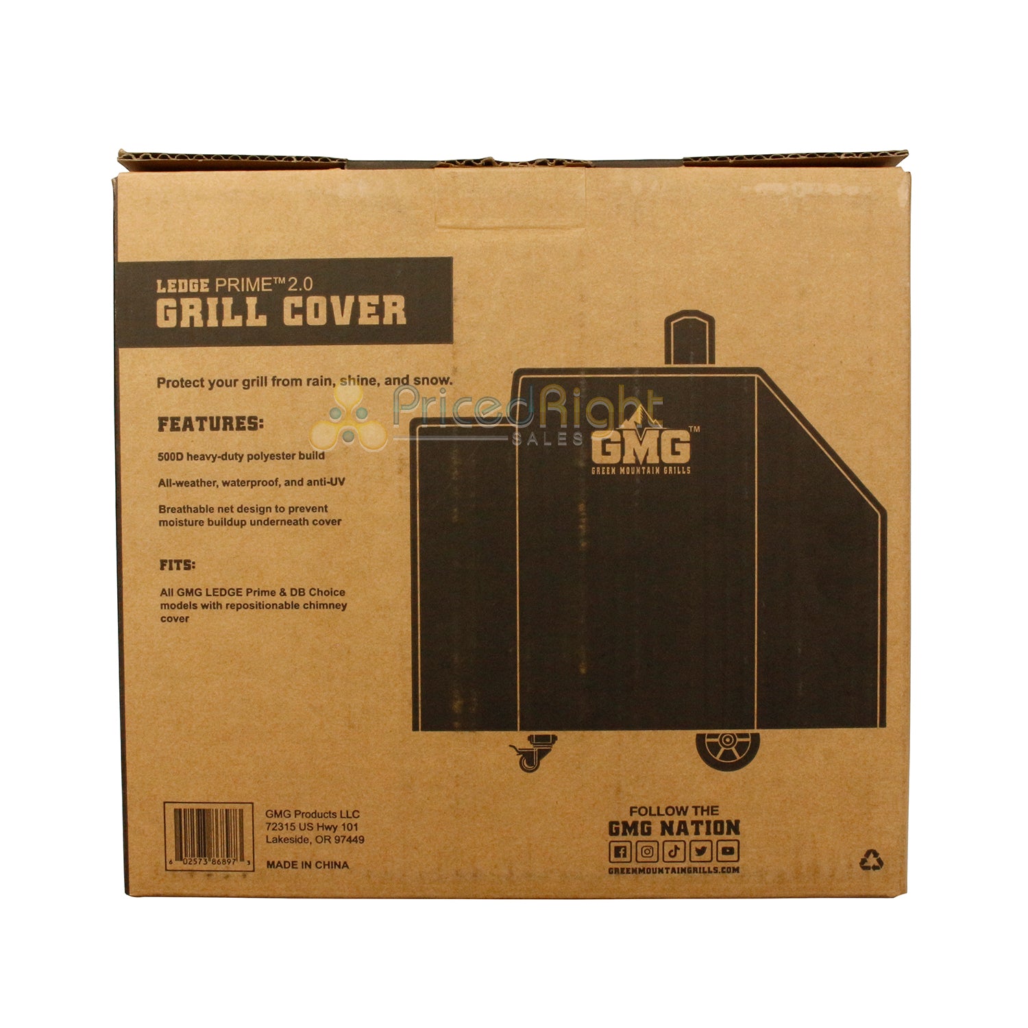 Green Mountain Grills Cover Ledge Prime & DB Choice Models Weather Resistant