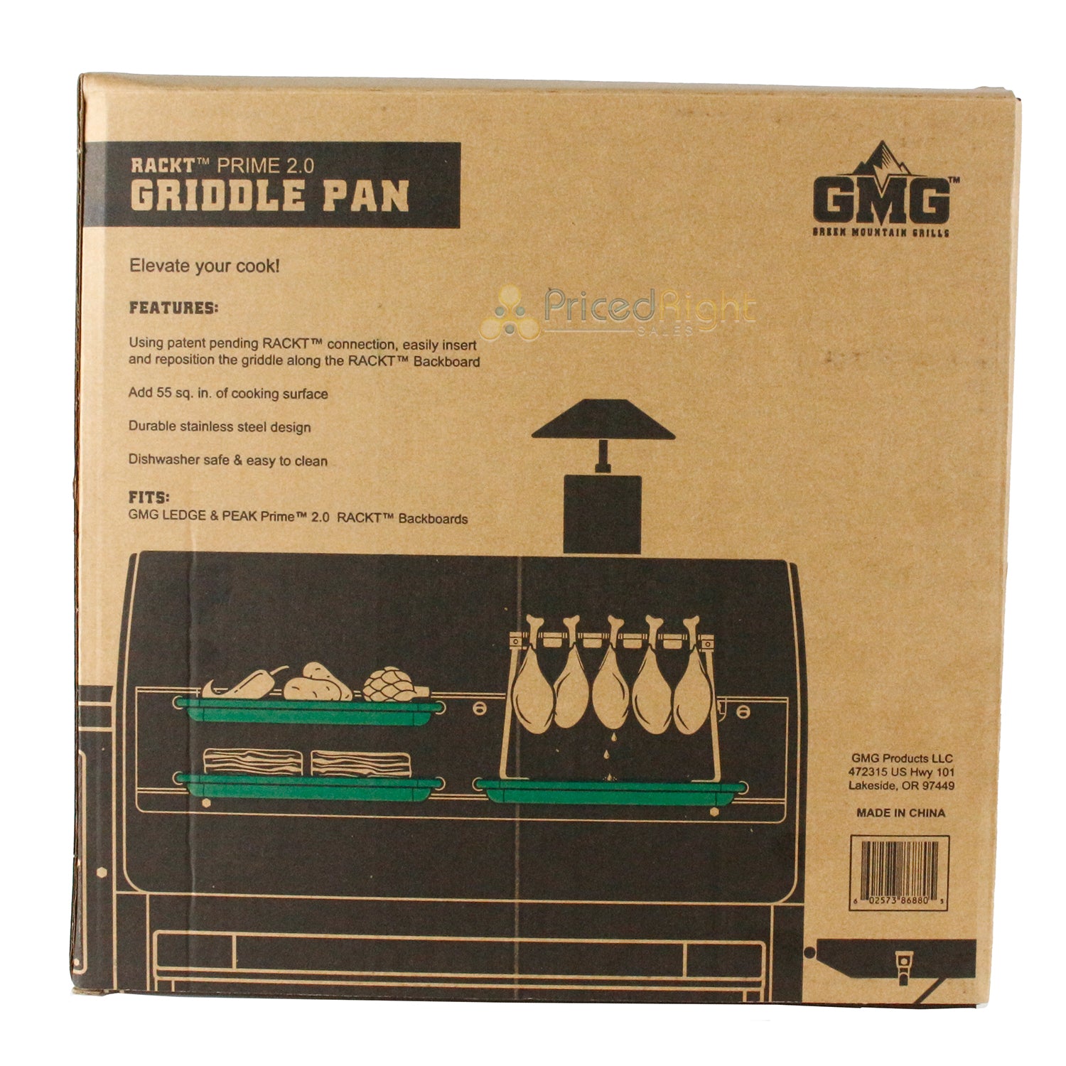 Green Mountain Grills RACKT Griddle Pan 55 Sq. In Cooking Surface Steel GMG-6052