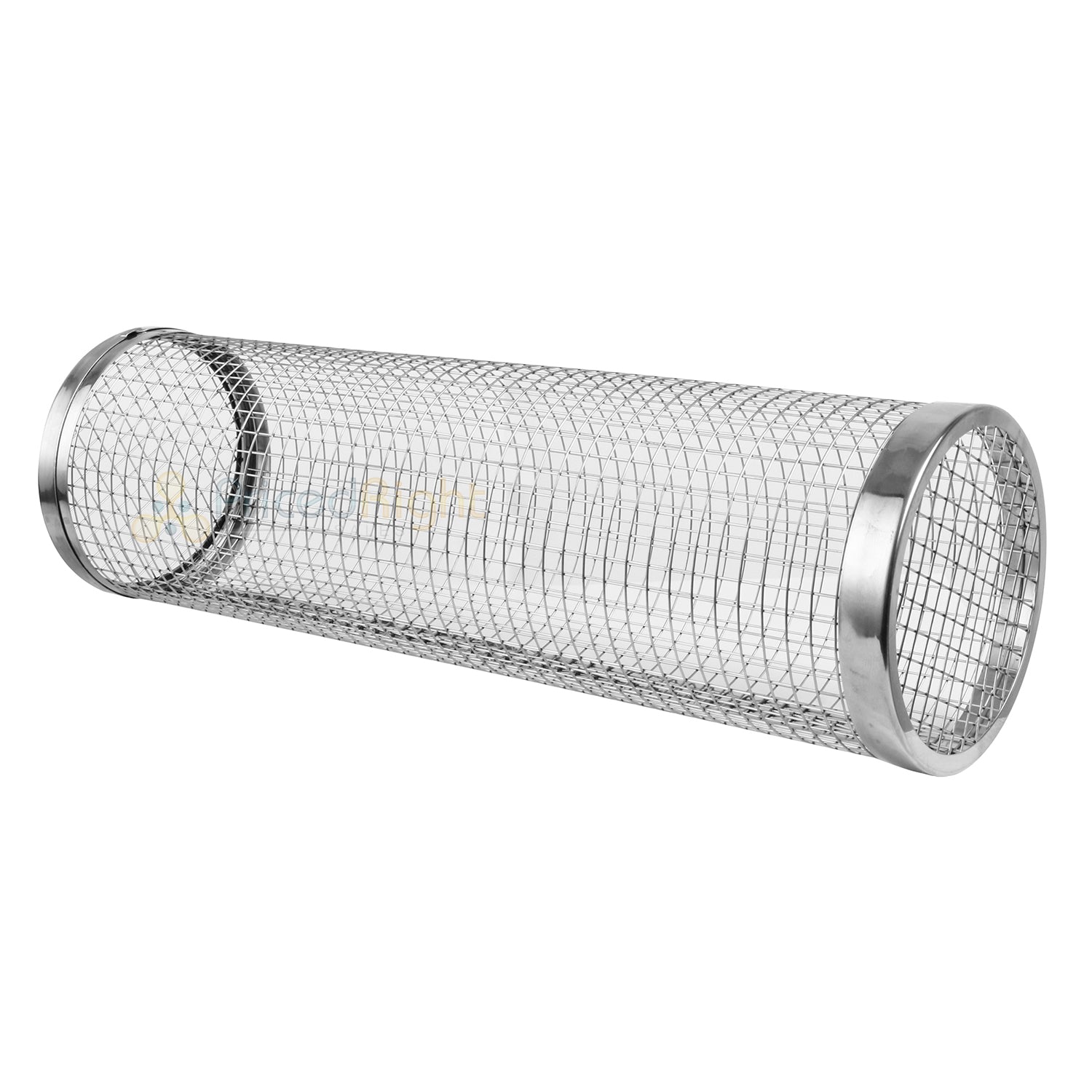 Outdoor Rolling Grill Basket Large BBQ Net Tube Round Mesh Cage Latching Lid