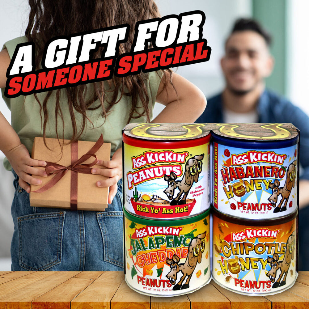 Ass Kickin' Peanuts Variety Four Pack 12 Oz Gift Set GS6064PK