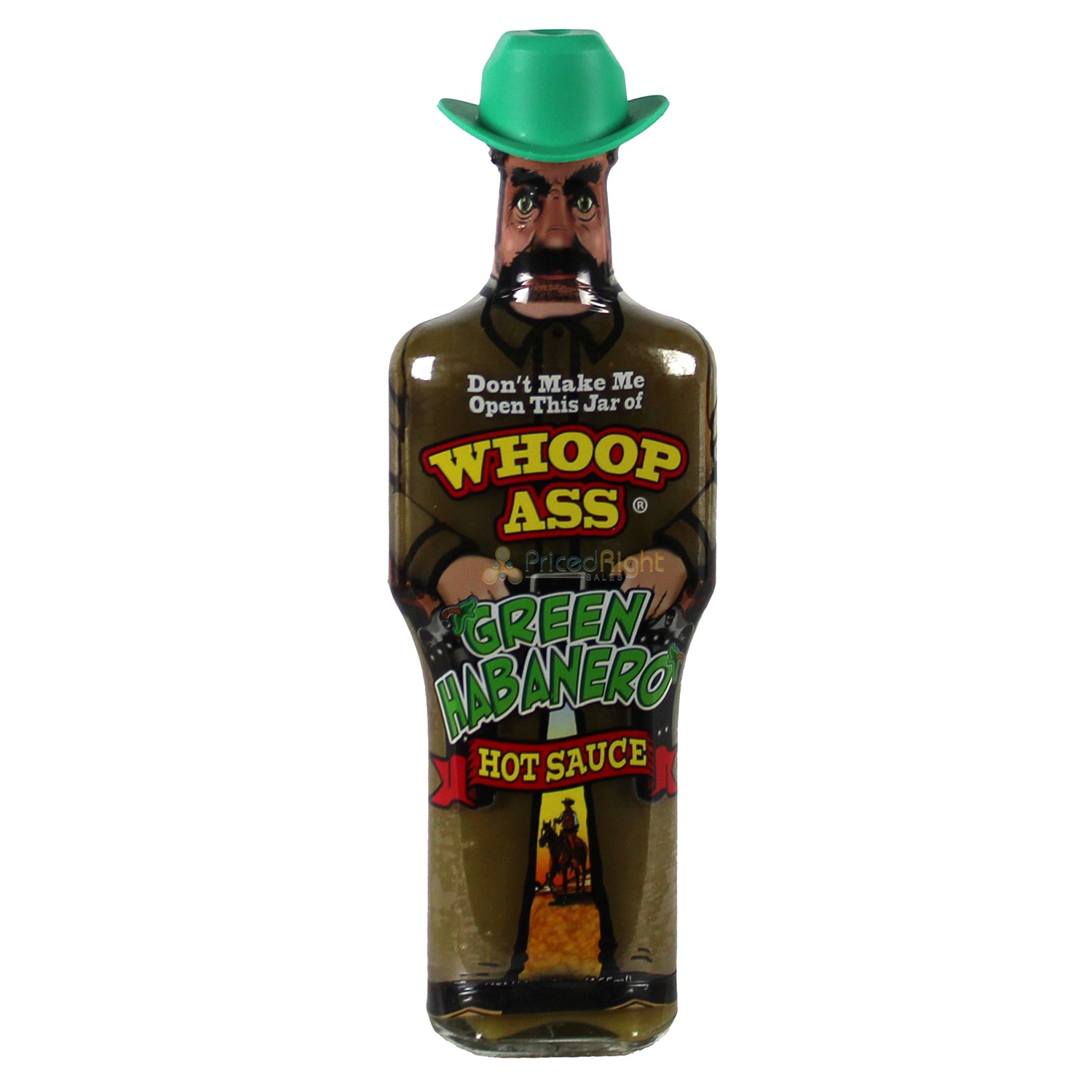 Whoop Ass Hot Sauce Wooden Crate Gift Set Habanero Roasted Garlic Bacon GS621