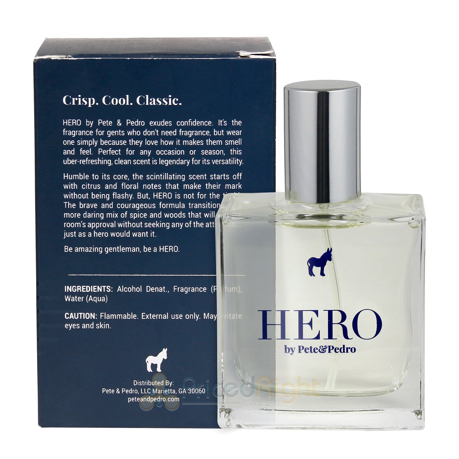 Pete & Pedro Hero EDP Men's Cologne Earthy Citrus & Spice Fragrance 1.7 OZ