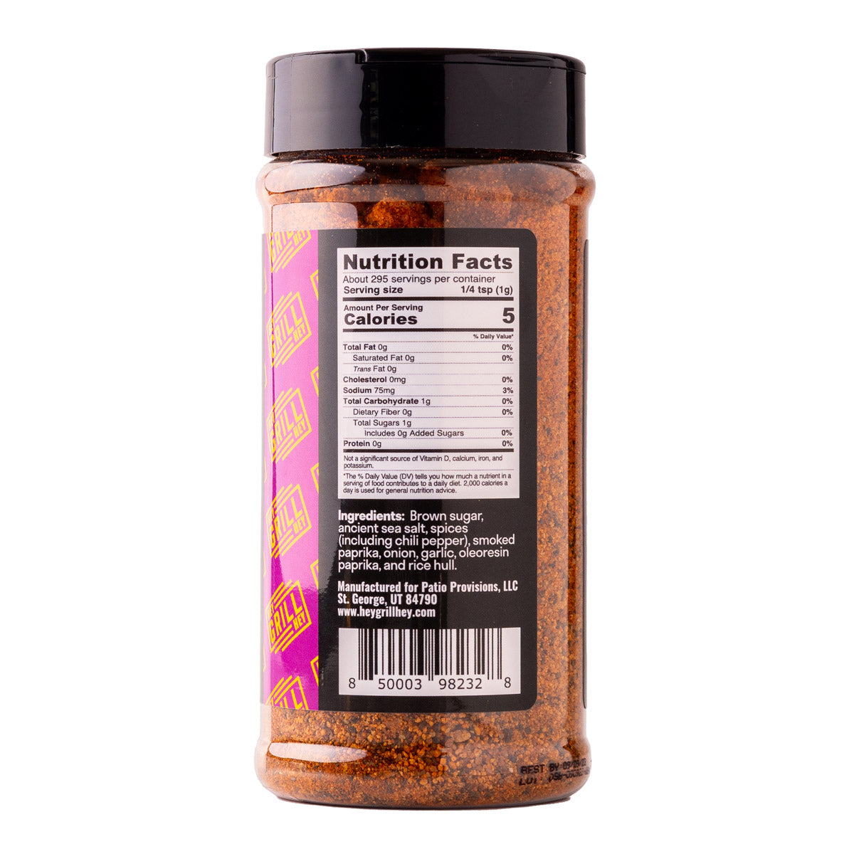 Hey Grill Hey Rib Rub 10.4 Oz BBQ MSG-Free Brown Sugar Paprika Onion Garlic