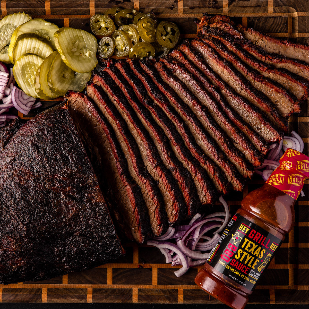 Hey Grill Hey Texas Style BBQ Sauce 16 oz Classic Texas Beef Brisket Sauce