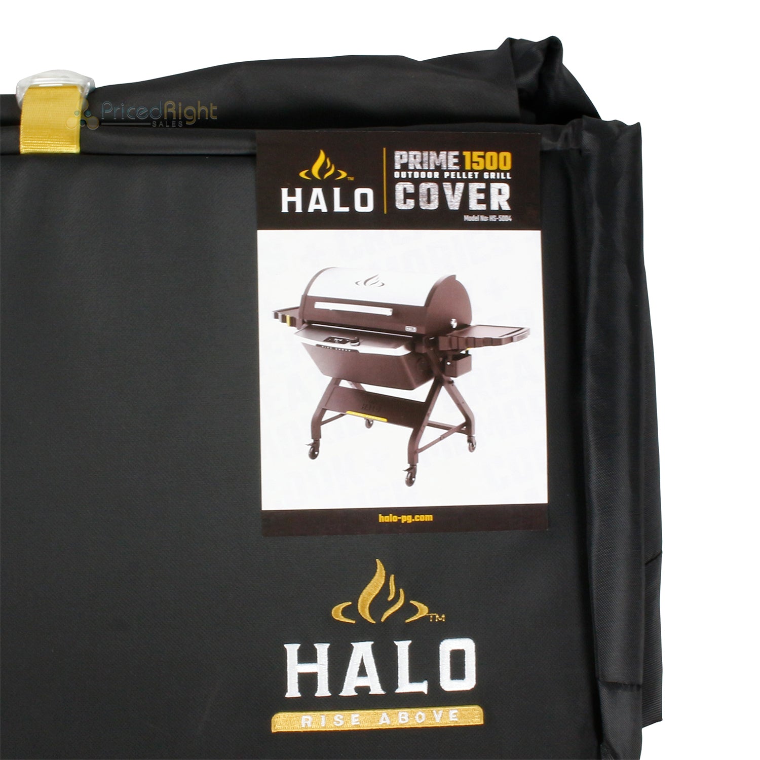 Halo Prime 1500 Pellet Grill Protective Cover Weather Proof Custom Fit Black