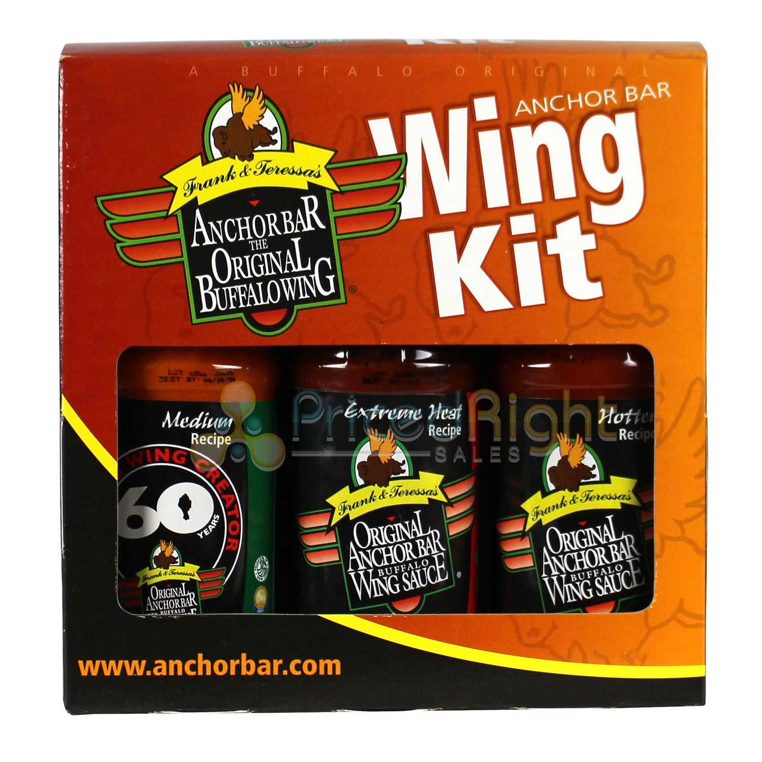 Anchor Bar Buffalo Wing Sauce Gift Set Medium Hot and Extreme Heat HSD-3632