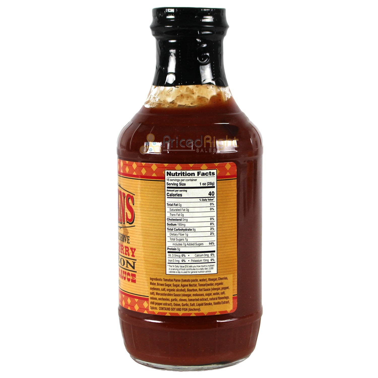 CaJohns Black Cherry Bourbon Barbecue Sauce 16 Oz HSD-5567