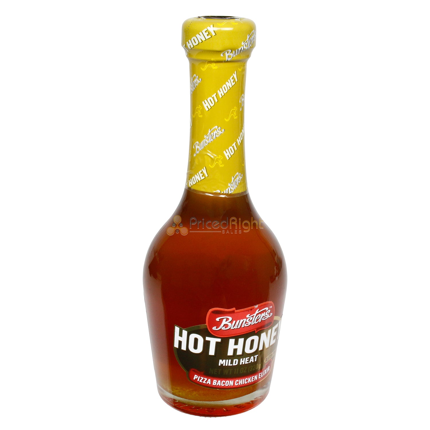 Bunsters Australian Hot Honey Mild Heat Pizza Bacon Chicken Gluten Free 11 Ounce