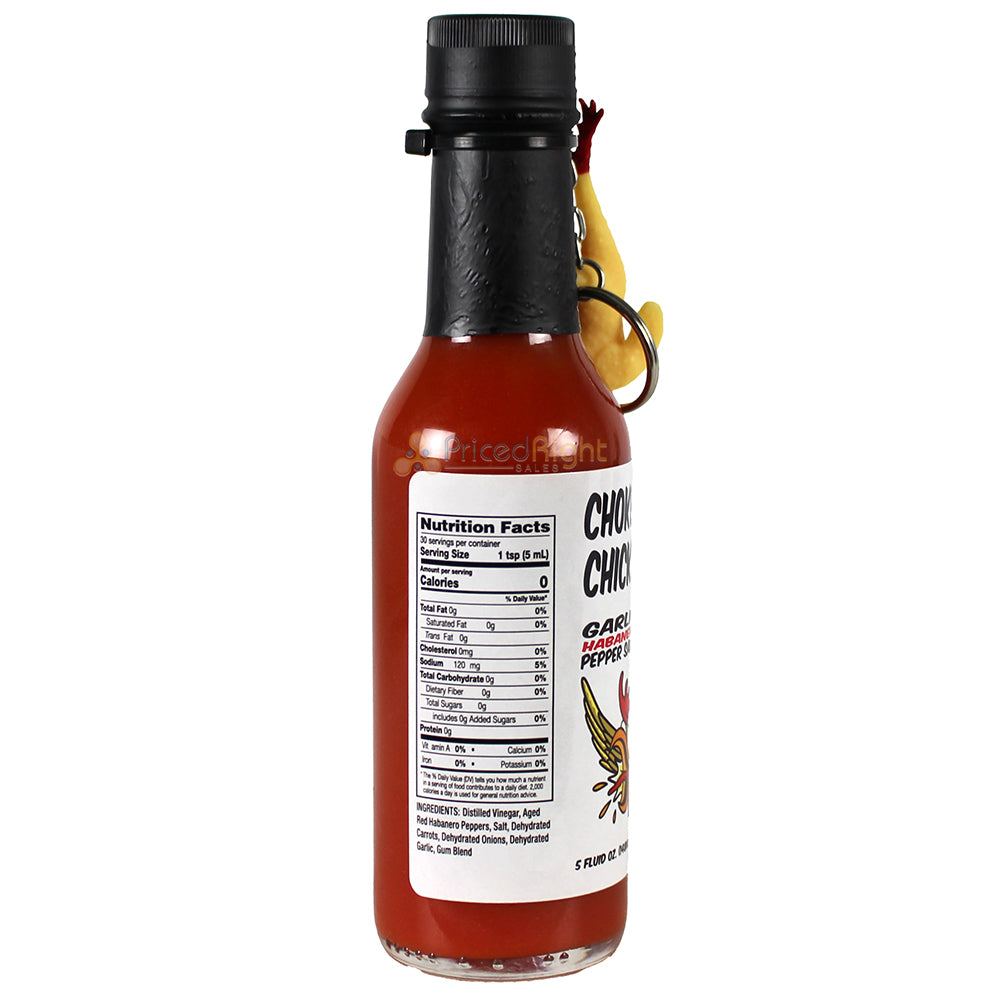 Choke Your Chicken Garlic Habanero Pepper Hot Sauce Spicy 5 oz Bottle HSD024