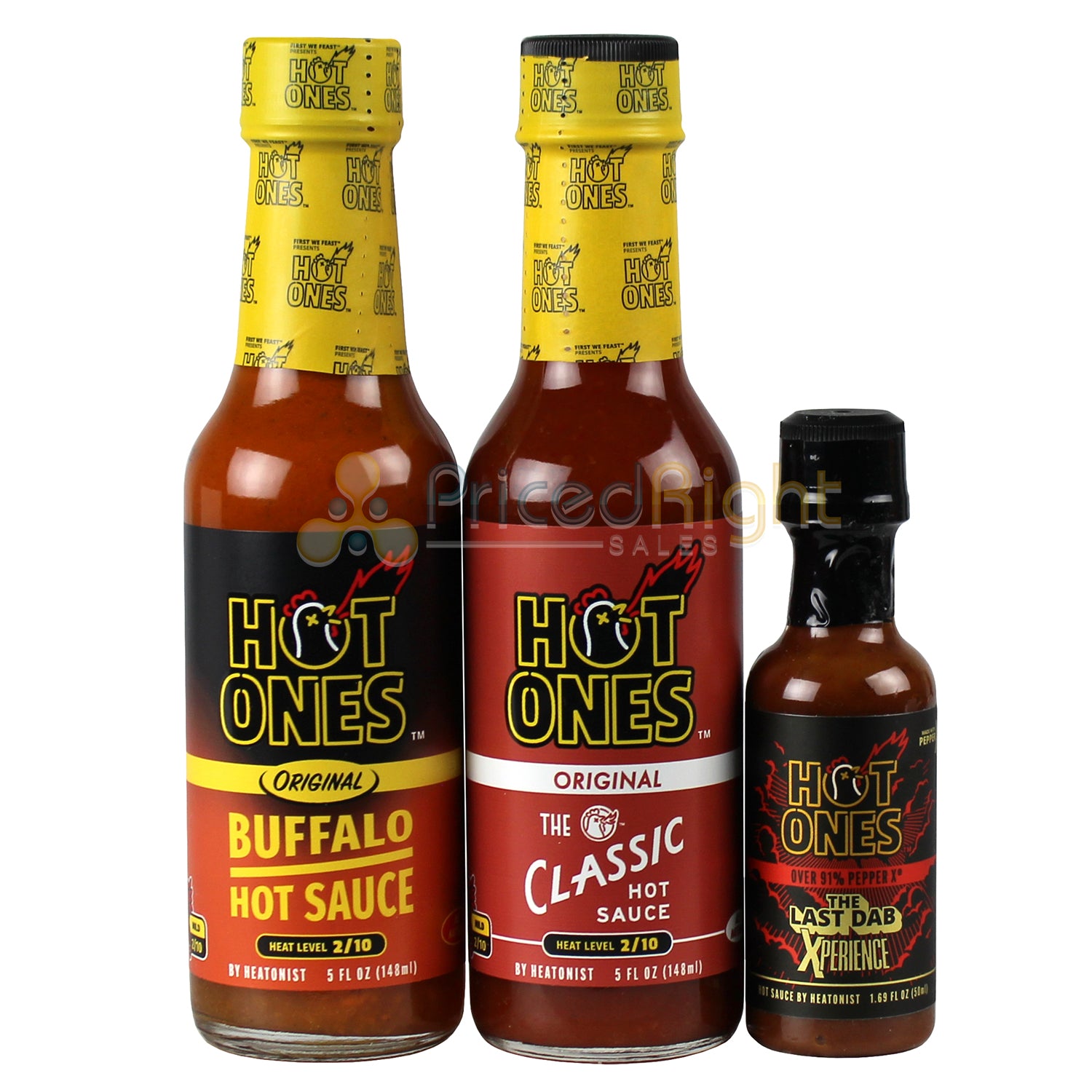Hot Ones Mini Dab Challenge Hot Sauce Buffalo Classic Xperience HSP-HOMDC-4