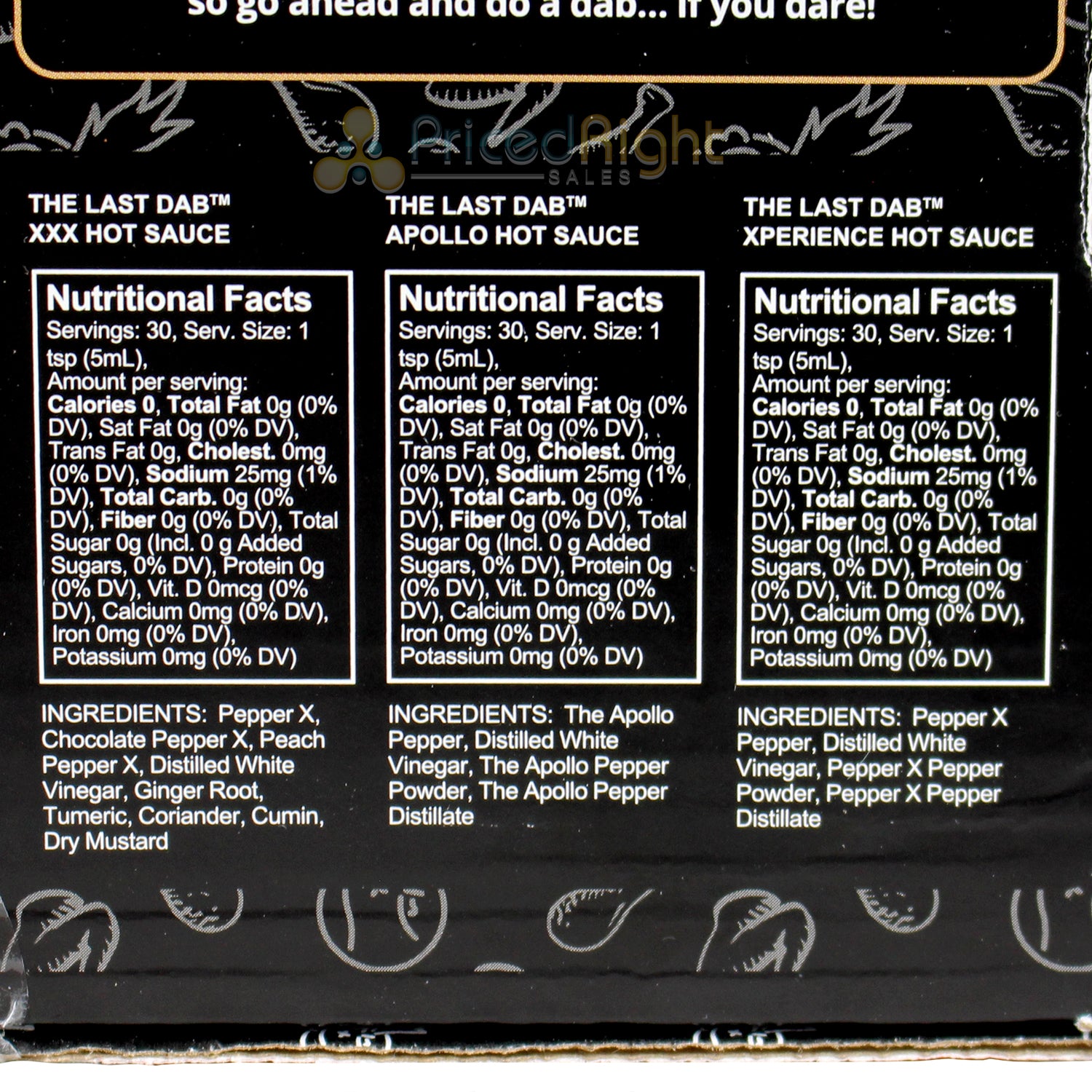 Hot Ones The Last Dab Mini Trio XXX Apollo Xperience Extra Hot HSP-LDTMINI-1