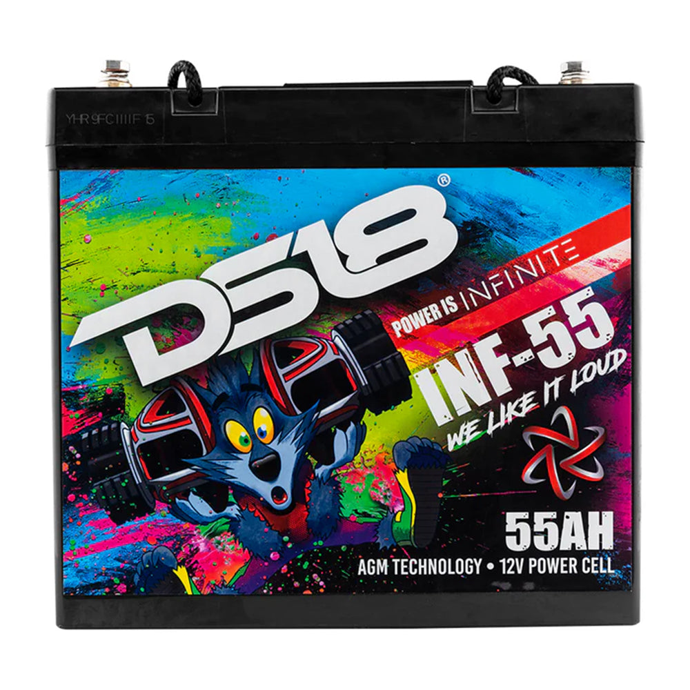 Infinity 1750 Watts 55 AH AGM Power Cell Battery DS18 INF-55AH
