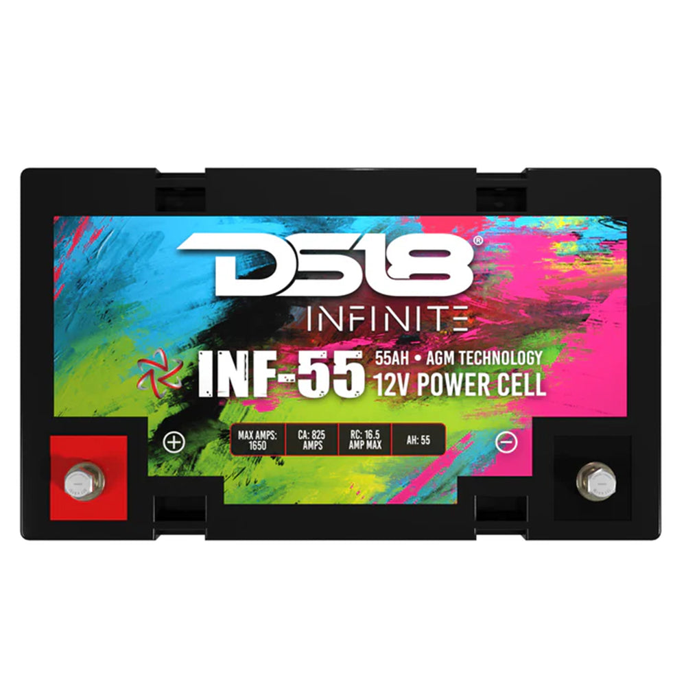 Infinity 1750 Watts 55 AH AGM Power Cell Battery DS18 INF-55AH