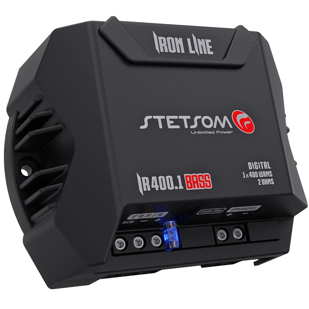 Stetsom IR400.1 BASS Digital Amplifier 400W RMS 2 Ohm Stable Subwoofer