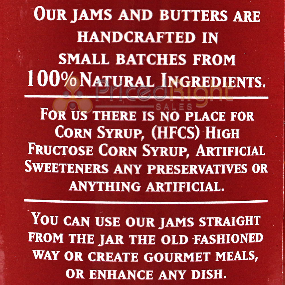 The Jam Shoppe All Natural Strawberry Jam 19 oz Handcrafted Real Fruit Recipe