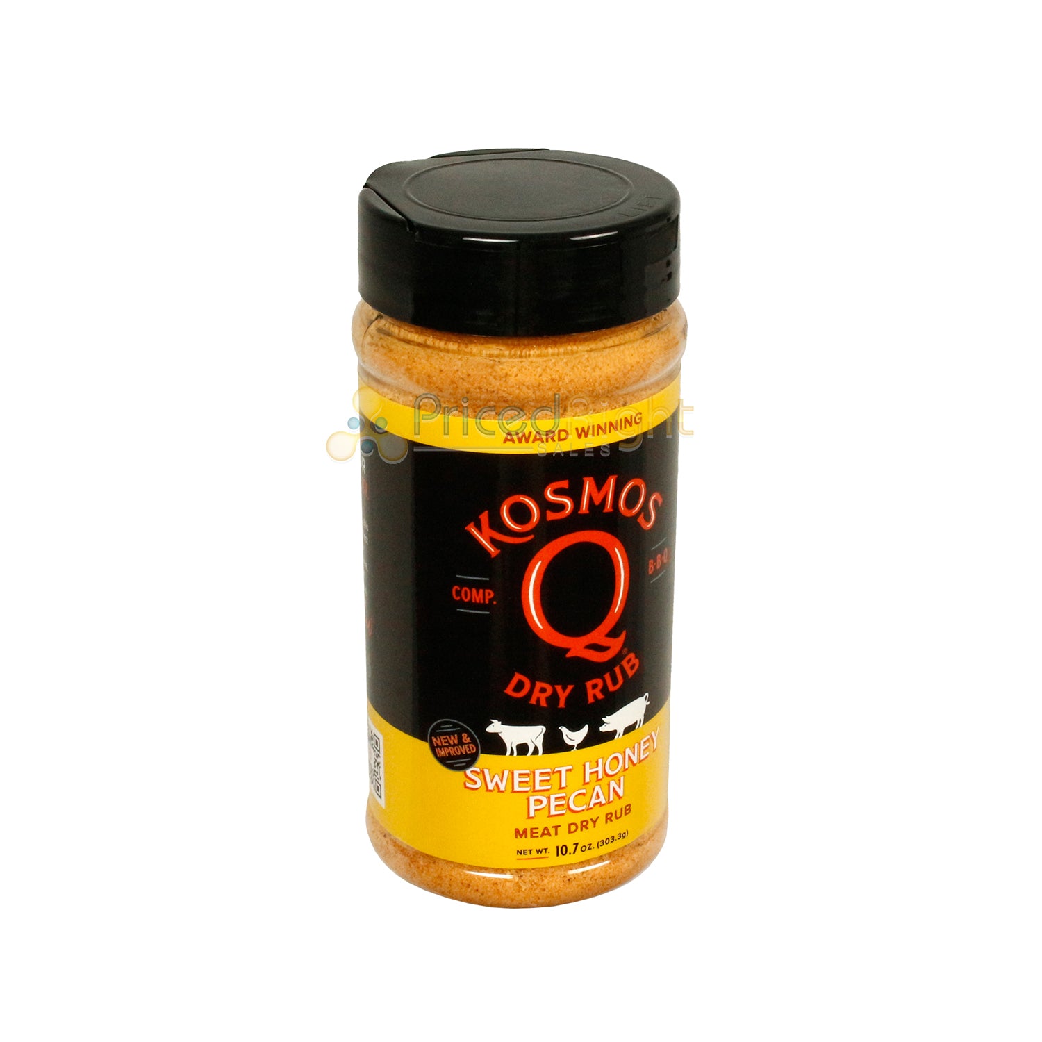 Kosmos Q Sweet Honey Pecan Dry Rub Small Batch BBQ Sweet Chicken Pork 10.7 Oz