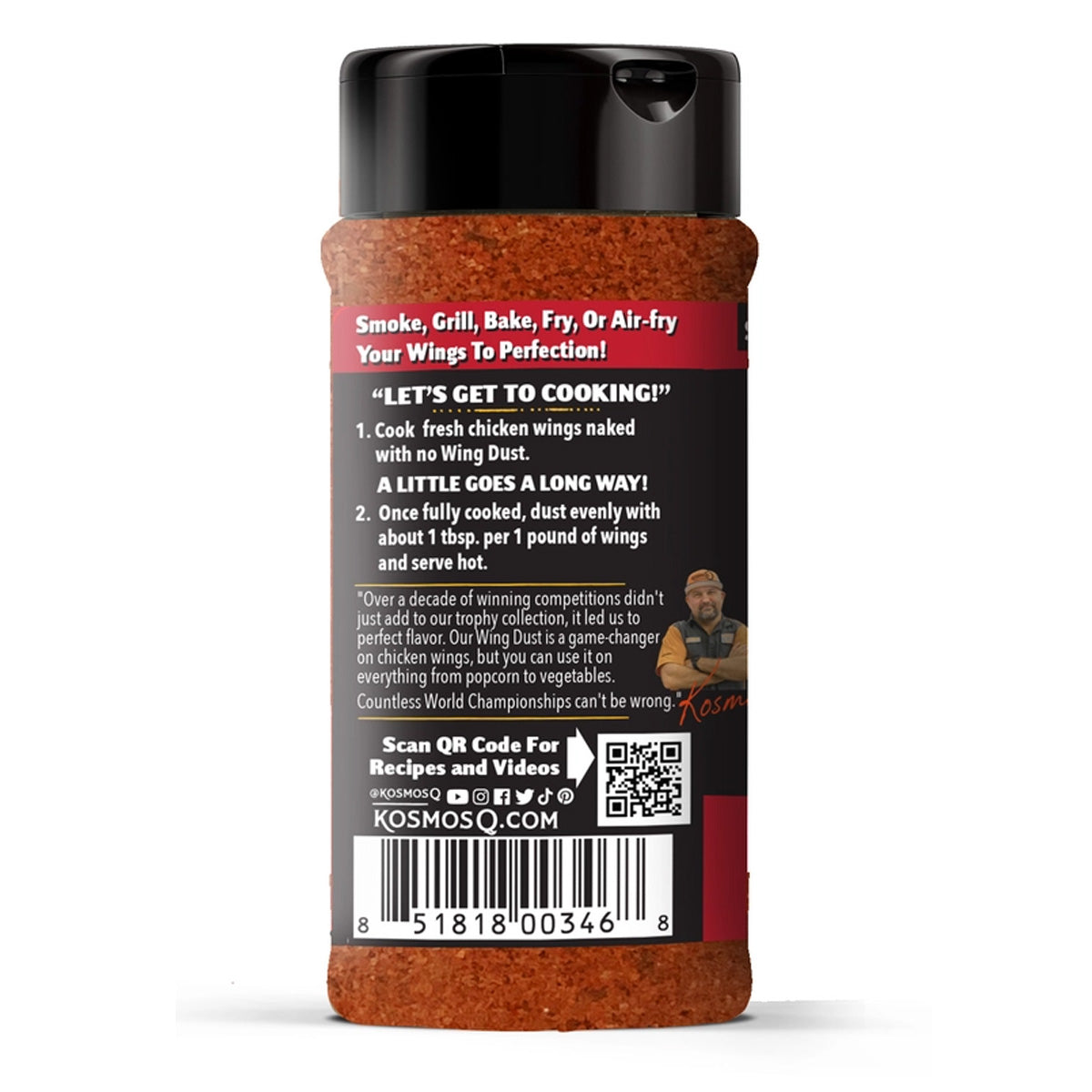 Kosmos Q Wing Dust Buffalo Hot Wing Dry Rub Seasoning Competition Pit Master