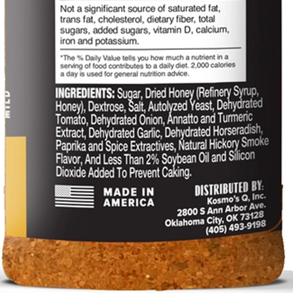 Kosmos Q Wing Dust Honey BBQ Dry Rub Seasoning Competition Rated Pit Master