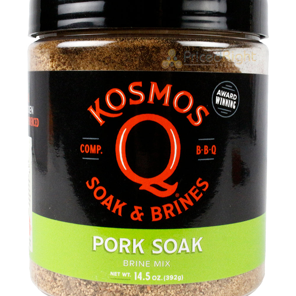 Kosmos Q Soak & Brine For Pork 14.5 Oz Tenderize Moisturize KOS-PRKSOAK