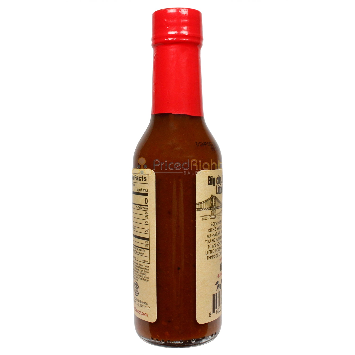 Little Dick's Habanero Peach Hot Sauce Gluten Free 4/5 Spice Small Batch 5 Fl Oz