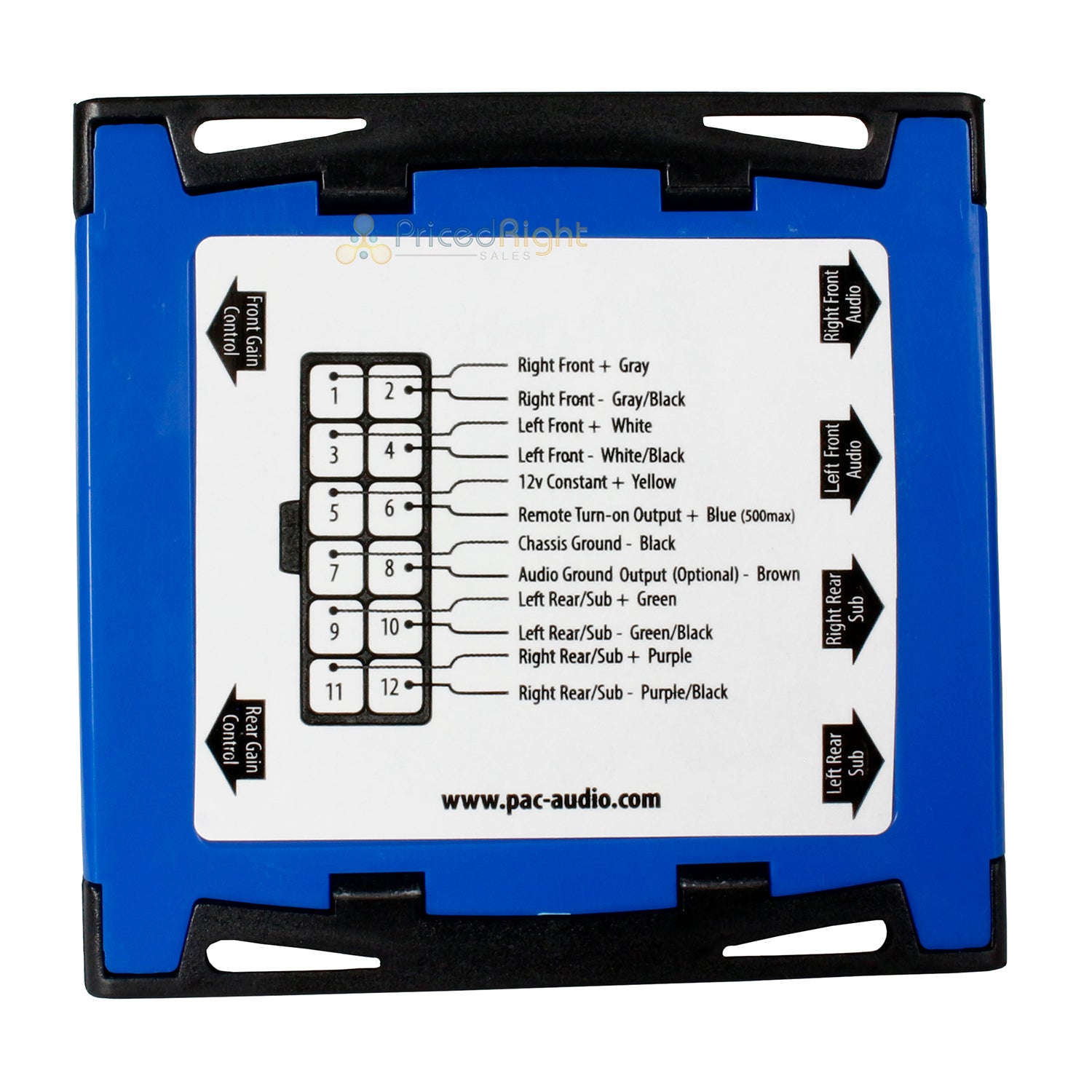 PAC LOC 4 Channel High Power Line Output Converter with Remote Turn On LP7-4