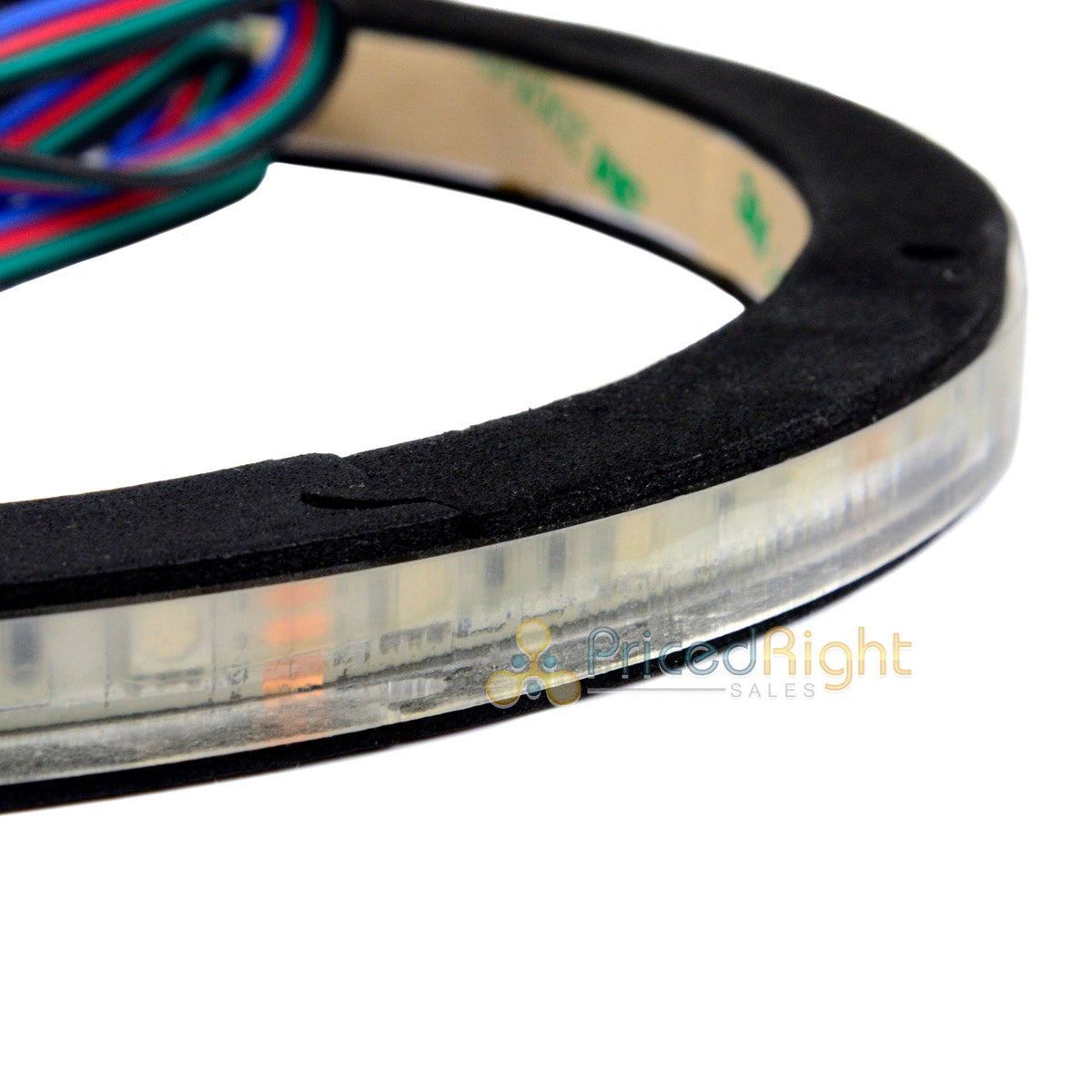 ﻿﻿(4) ﻿﻿10" Waterproof RGB LED Speaker Ring 1/2" Spacer DS18 LRING10 Accent