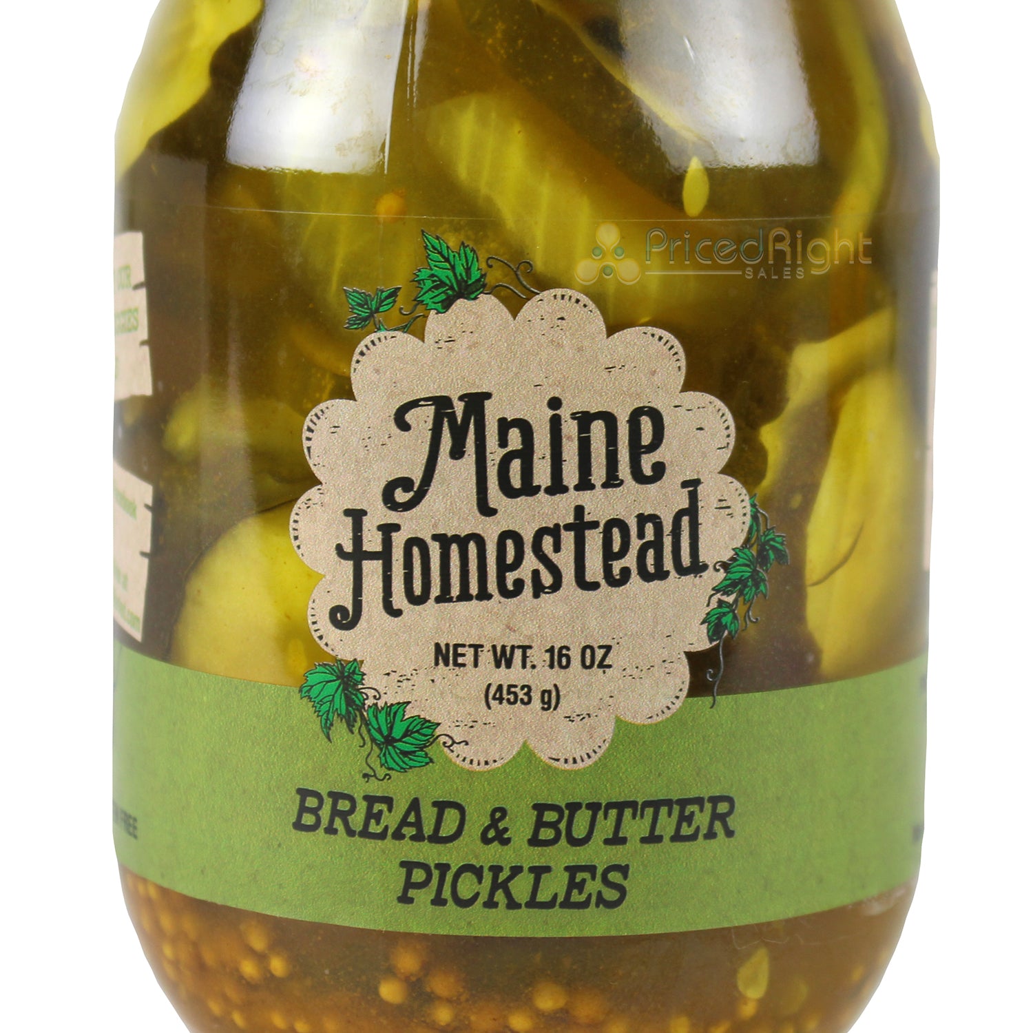 Maine Homestead Bread & Butter Pickles 16 Oz Vegan and Gluten Free