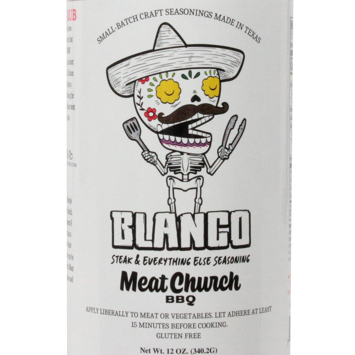 Meat Church Blanco Steak and Everything Else Seasoning Gluten Free 12 Ounce