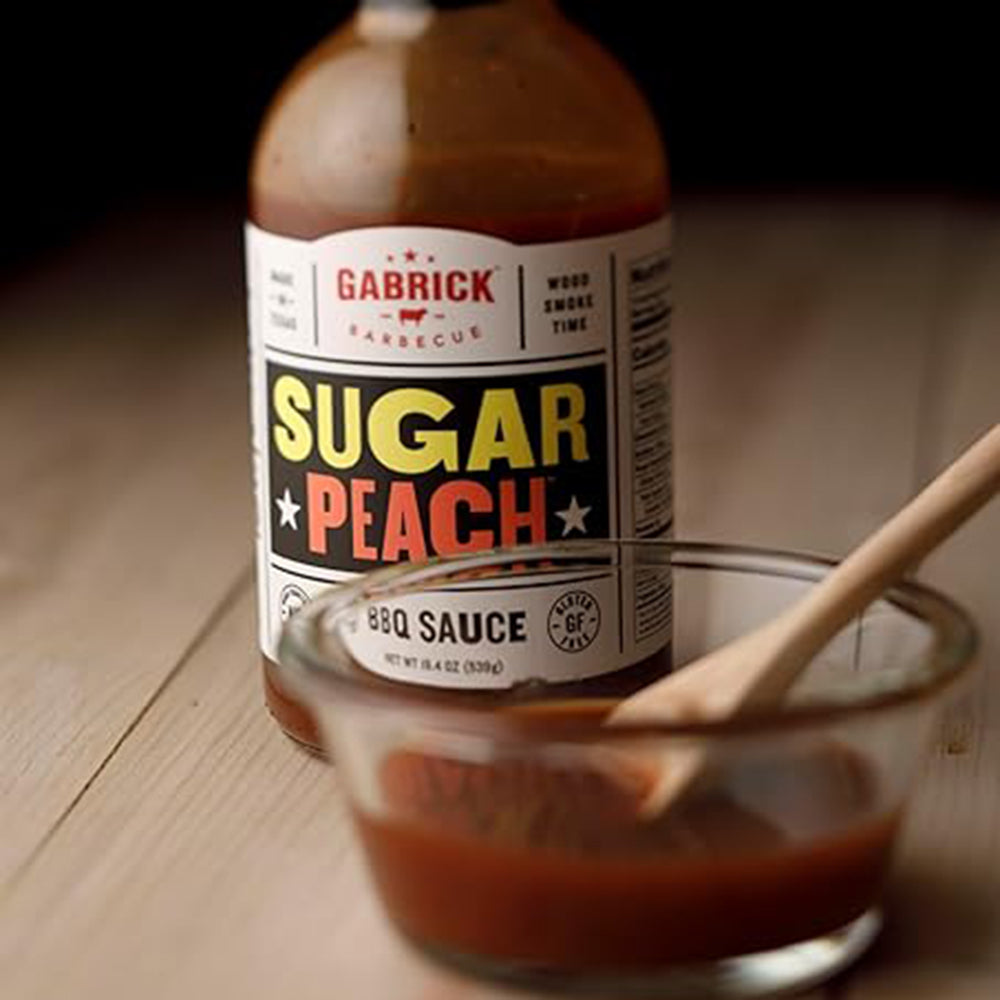 Gabrick Sugar Peach BBQ Sauce 19.4oz Guten Free Natural Ingredients MG110