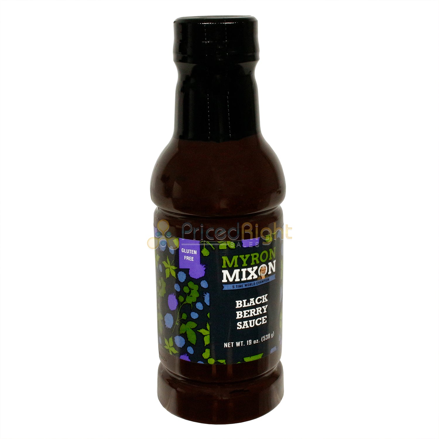 Myron Mixon Blackberry BBQ Sauce Sweet & Tangy Pork Poultry Gluten Free 19 Ounce