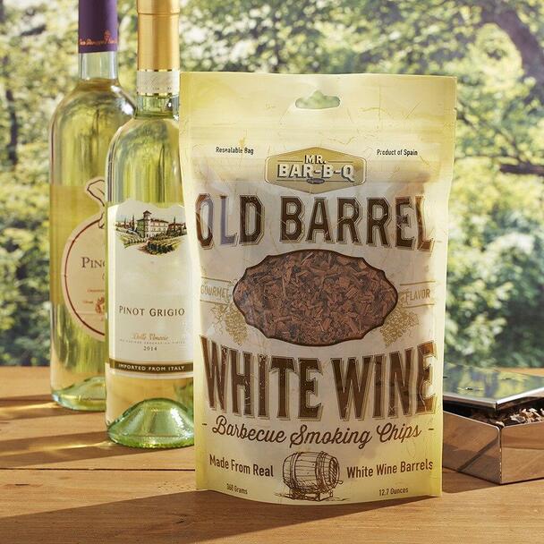 Mr. Bar-B-Q Old Barrel White Wine Barbecue Smoking Chips 12.7 Oz Bag 05041BC