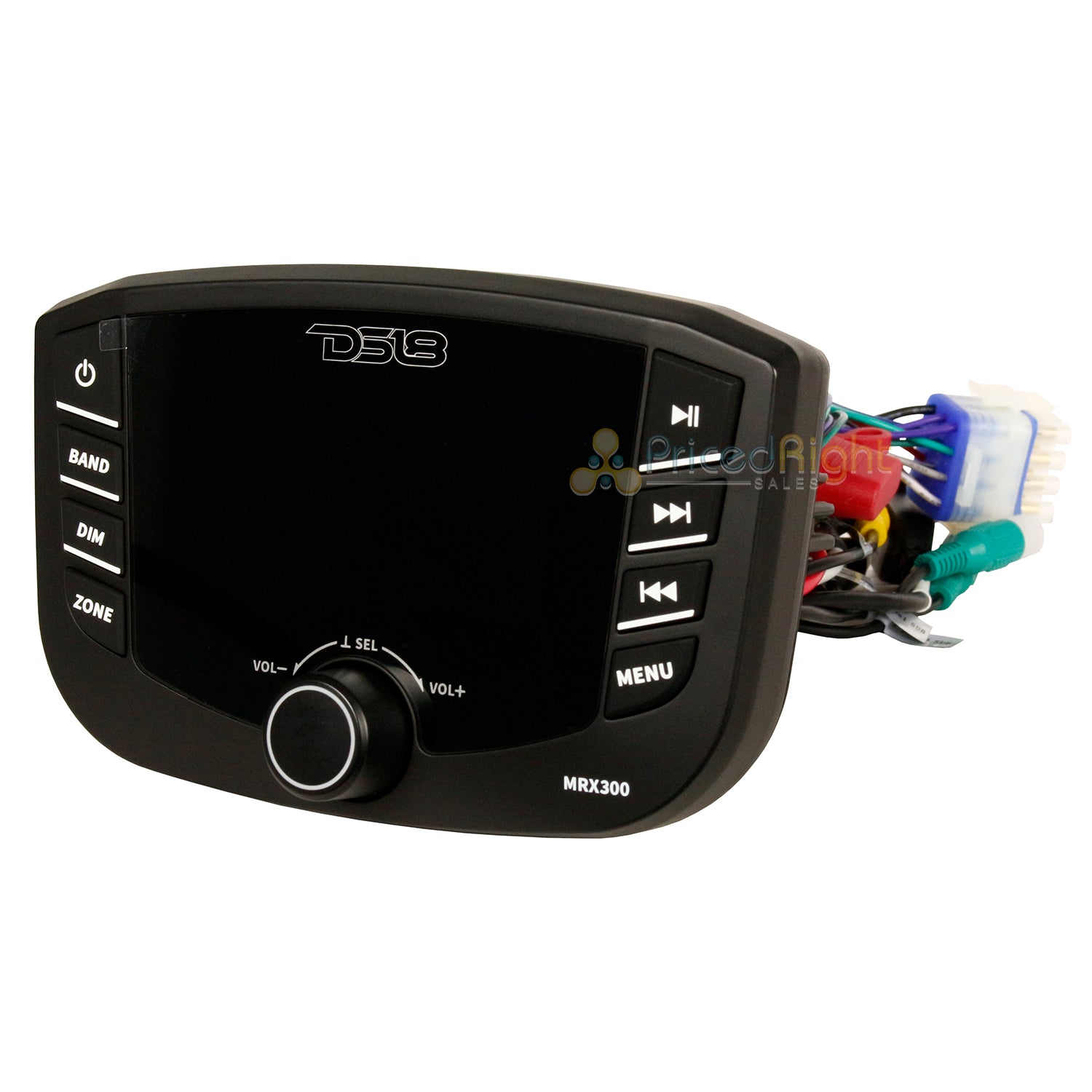 DS18 Marine & Powersport Radio Headunit TFT Screen Waterproof 3 Zones Bluetooth