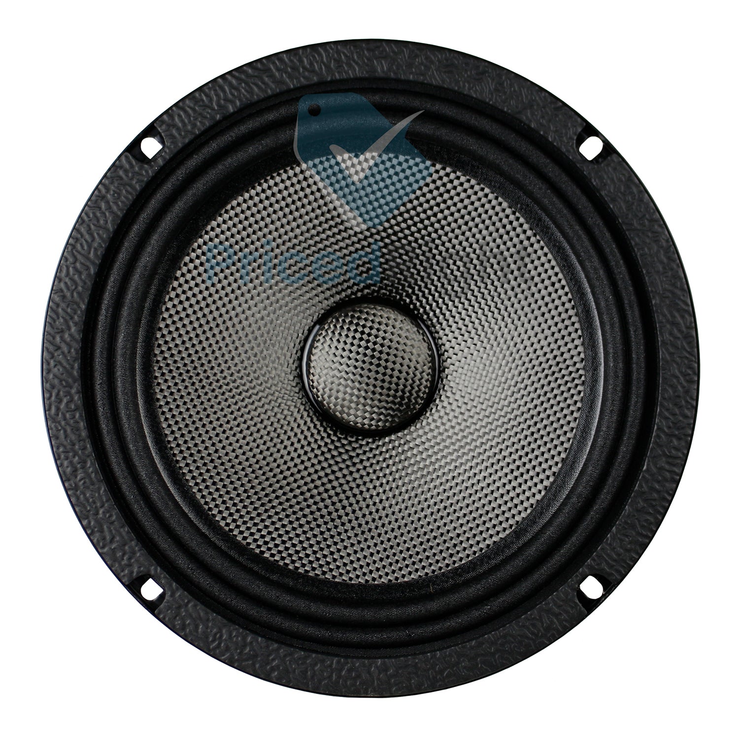 PRV 8" Motorcycle Midrange Speaker 400W 4 Ohm Carbon Fiber MT8MR400CF-NDY-4 SLIM