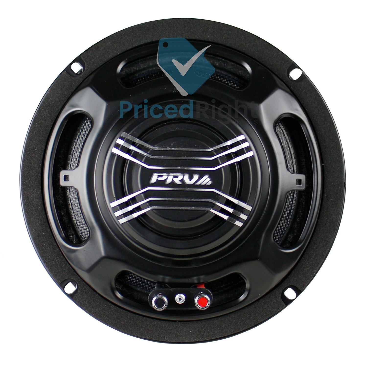 PRV 8" Motorcycle Midrange Speaker 400W 4 Ohm Carbon Fiber MT8MR400CF-NDY-4 SLIM