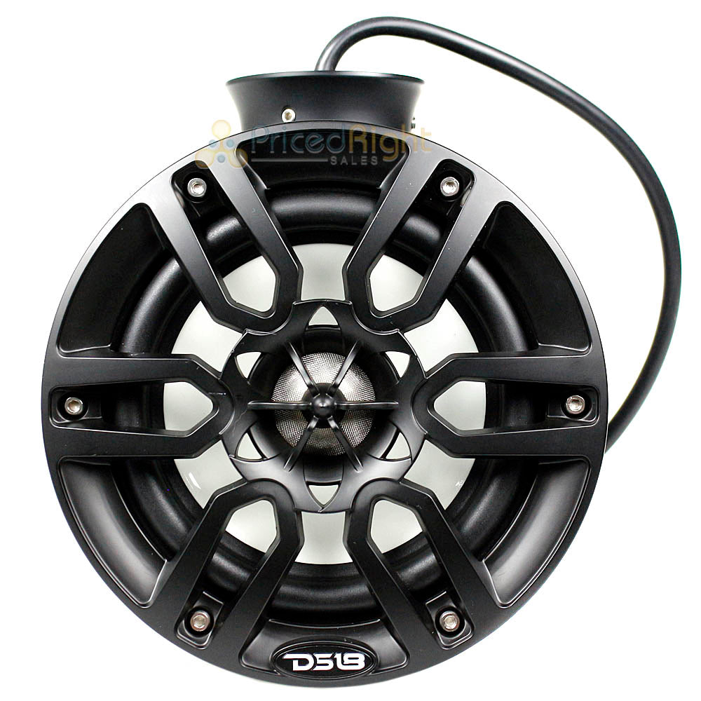 DS18 6.5" Wakeboard Marine Tower Speaker System 300 Watts RGB LED NXL-PS6BK