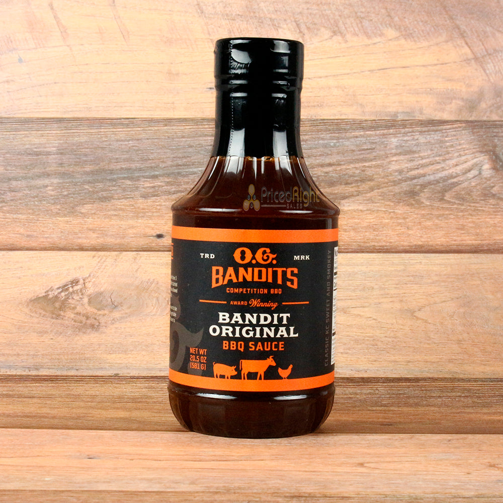 O.G. Bandits Bandit Original Sauce 20.5oz Competition BBQ Sweet & Smoky Flavor