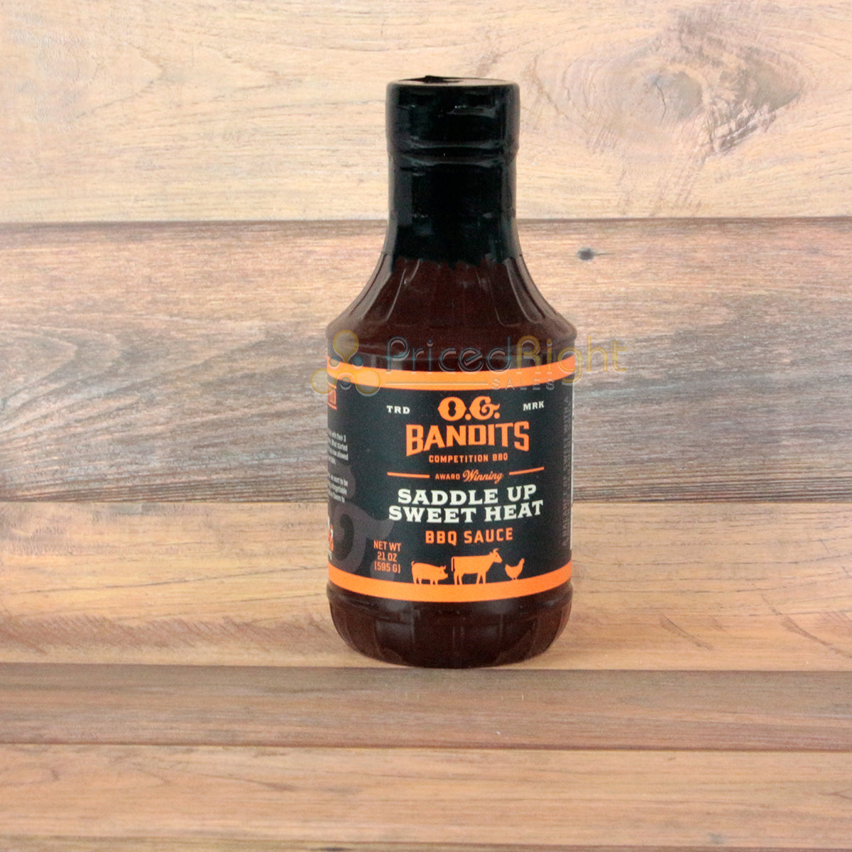 O.G. Bandits Saddle Up Sweet Heat BBQ Sauce 21 Ounce Competition Award Winning