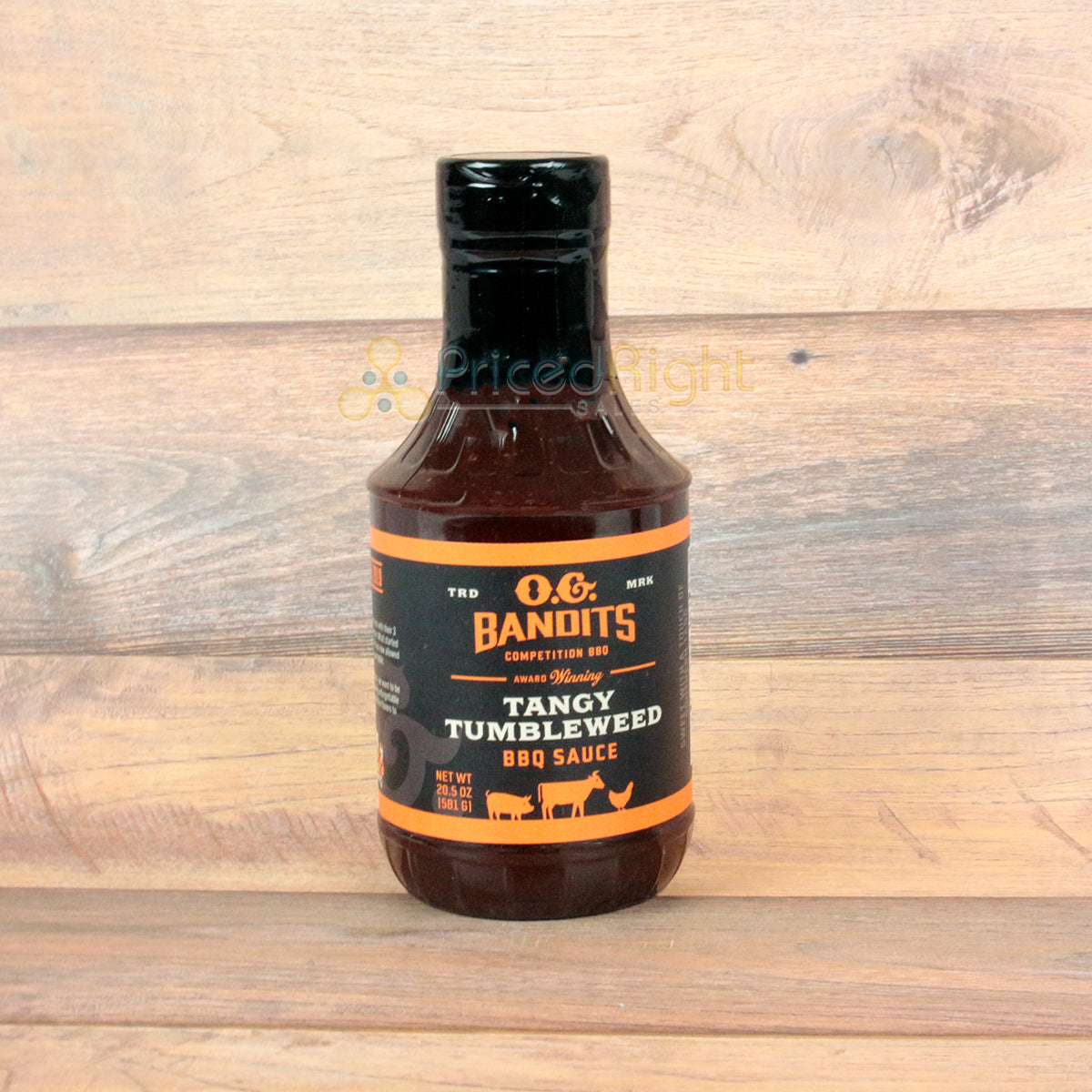 O.G. Bandits Tangy Tumbleweed BBQ Sauce 20.5 Ounce Competition Award Winning