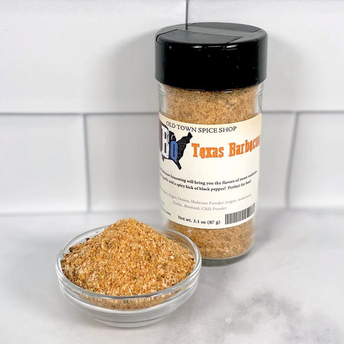 Old Town Spice Shop Texas Barbecue Seasoning Savory Hand Blended Beef 3.1 Ounce