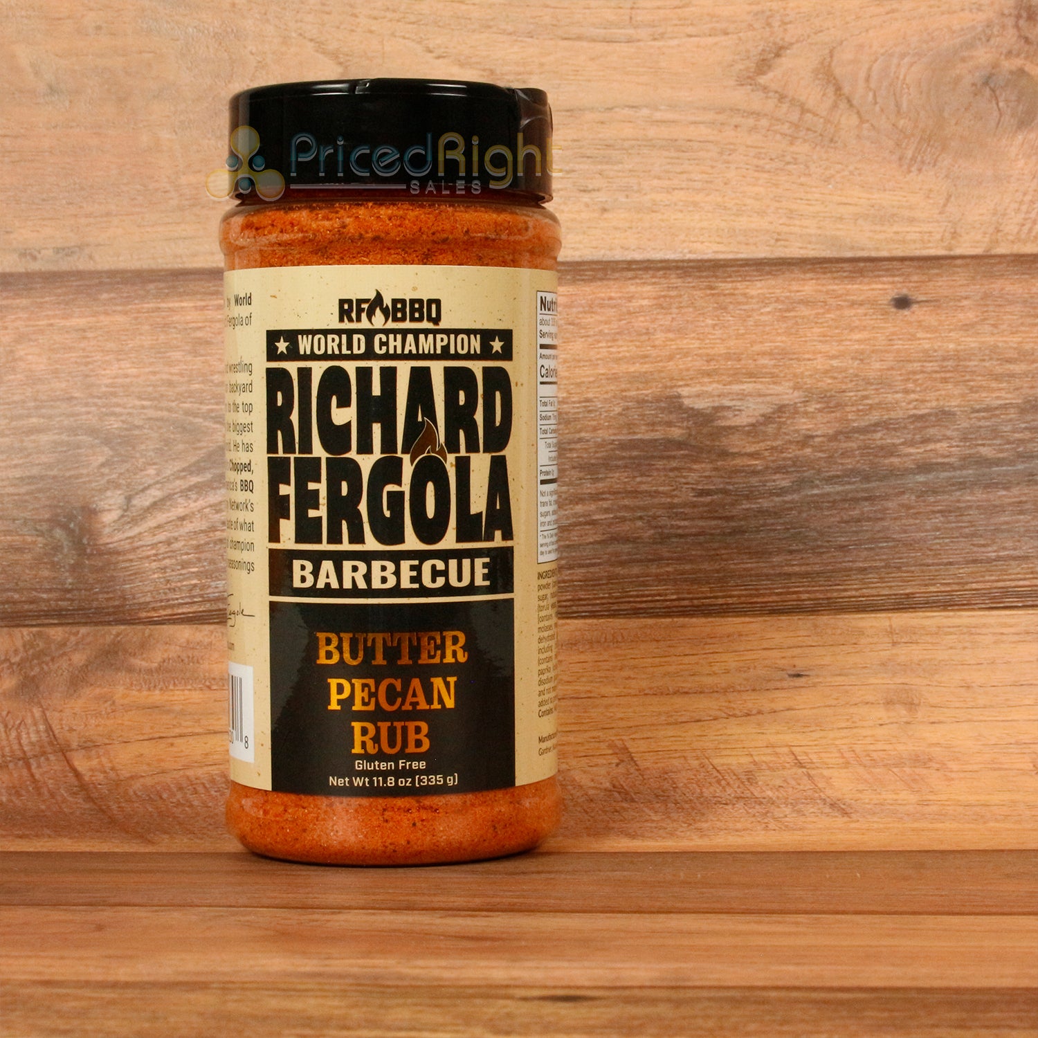 Richard Fergola BBQ Butter Pecan Rub Pork Turkey Chicken Beef Seafood 11 ounce