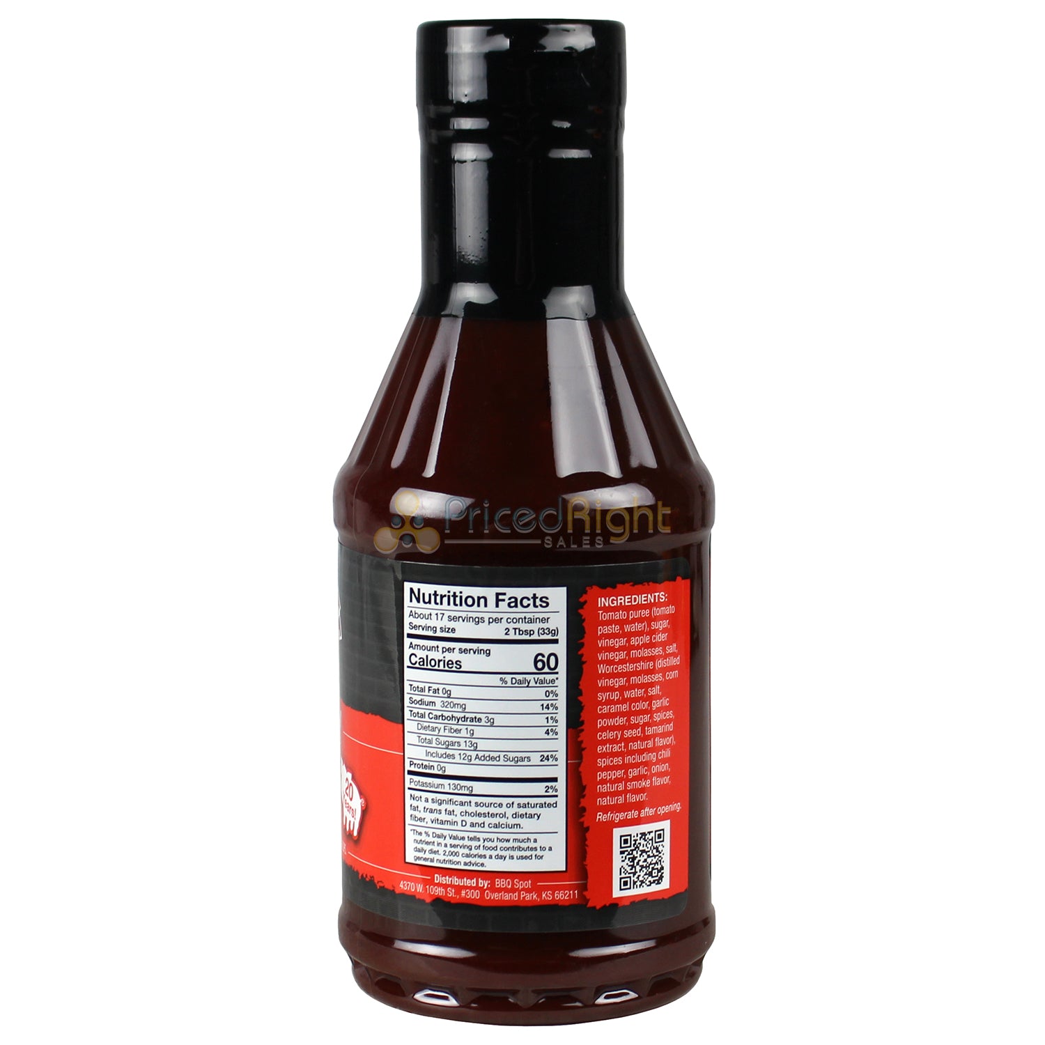 Three Little Pigs Kansas City Style Sweet BBQ Sauce 20.2 Oz Award OW85500