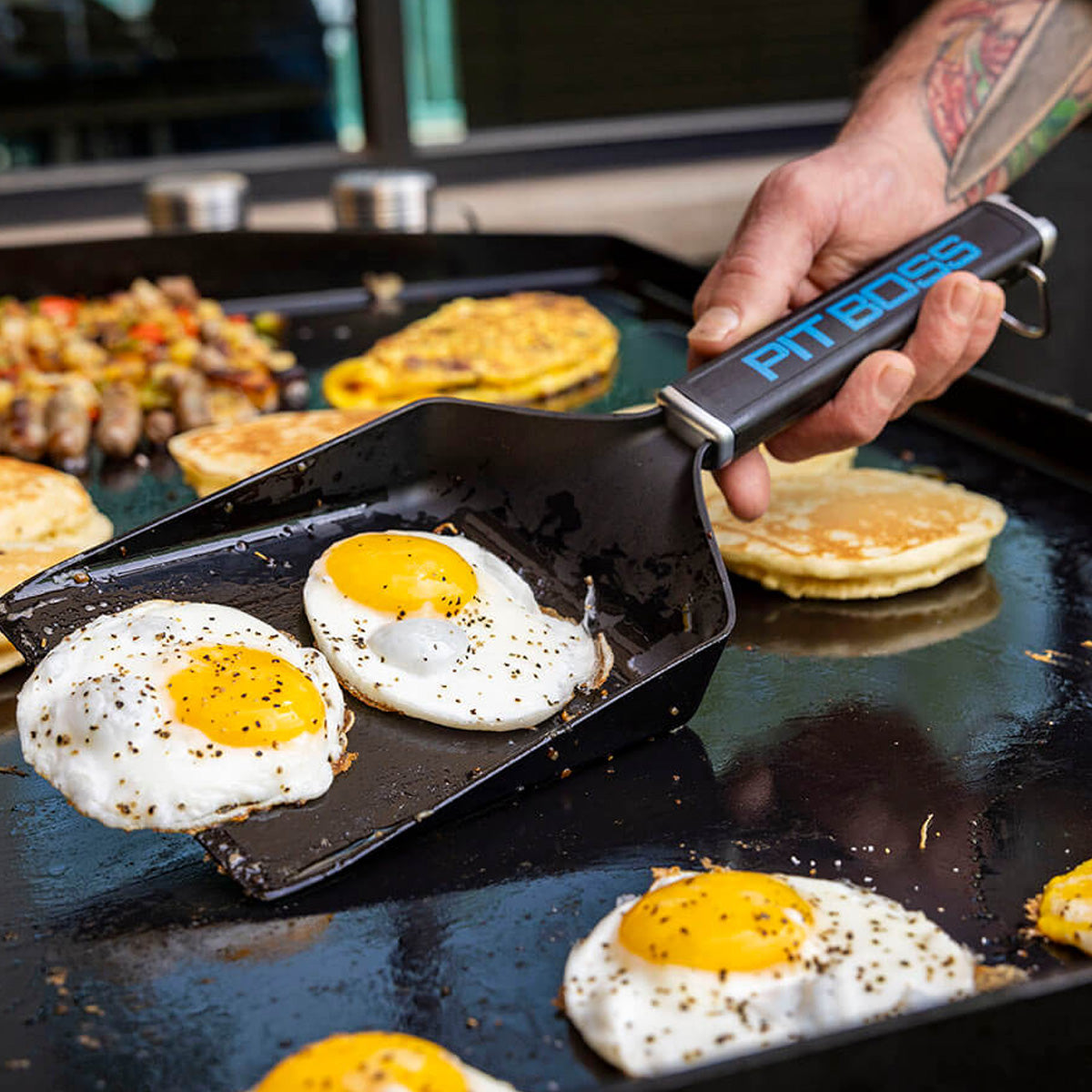 Pit Boss Ultimate Griddle Breakfast Kit Perfect Eggs and Pancakes Every Time