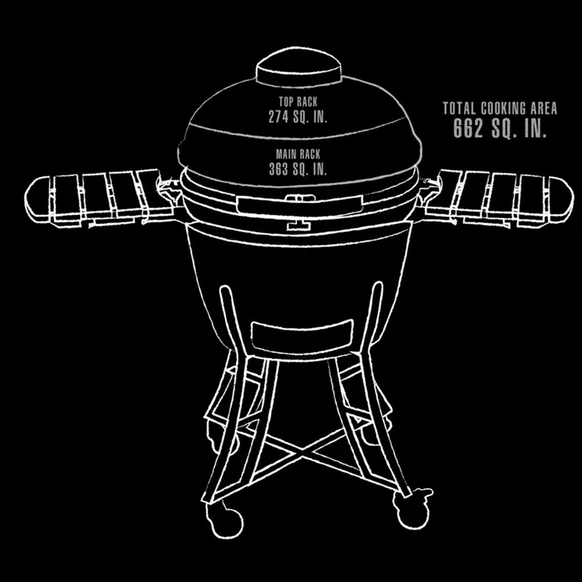 Pit Boss Kamado 24" Ceramic Charcoal Grill Pink 662" Cooking Space K24/71240